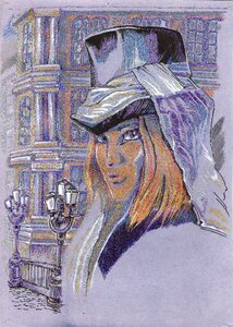 Portrait girl hat