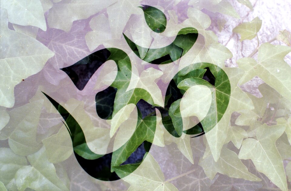 Spiritual meditating yoga
