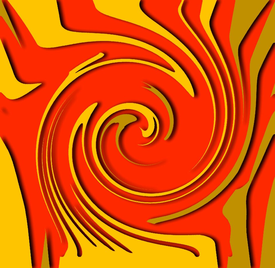 Yellow abstract flares