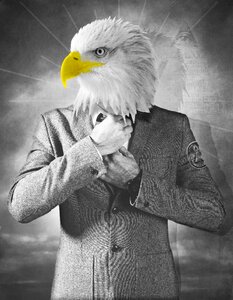 Conspiracy theory man suit