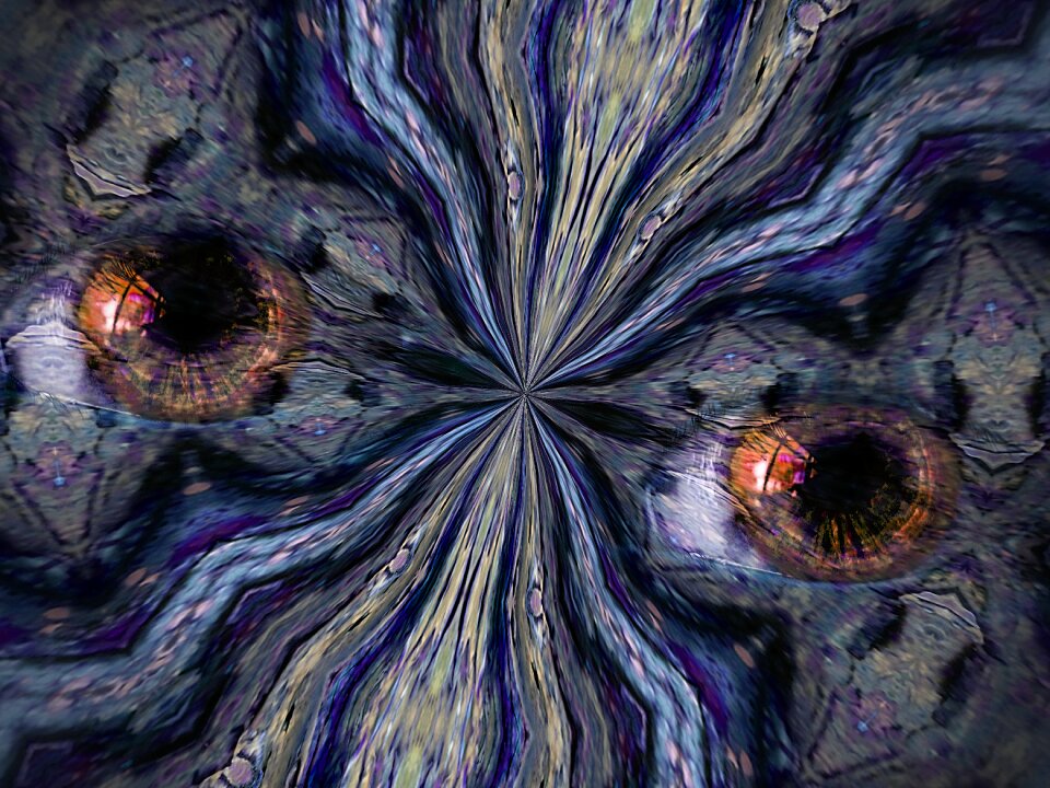 Eyes modern blue