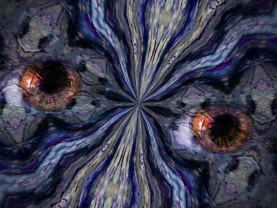 Eyes modern blue