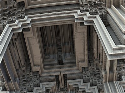 Architecture 3d building modern