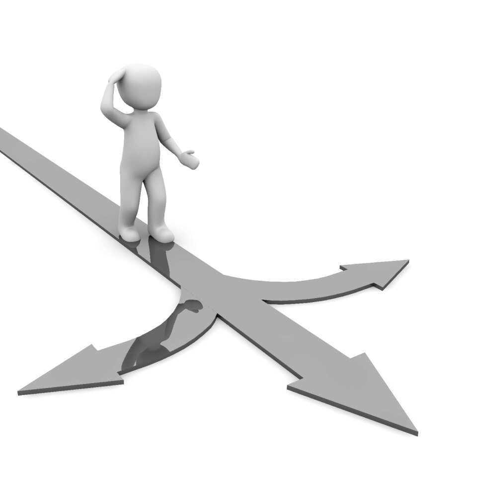 Fork in the road decision Free illustrations