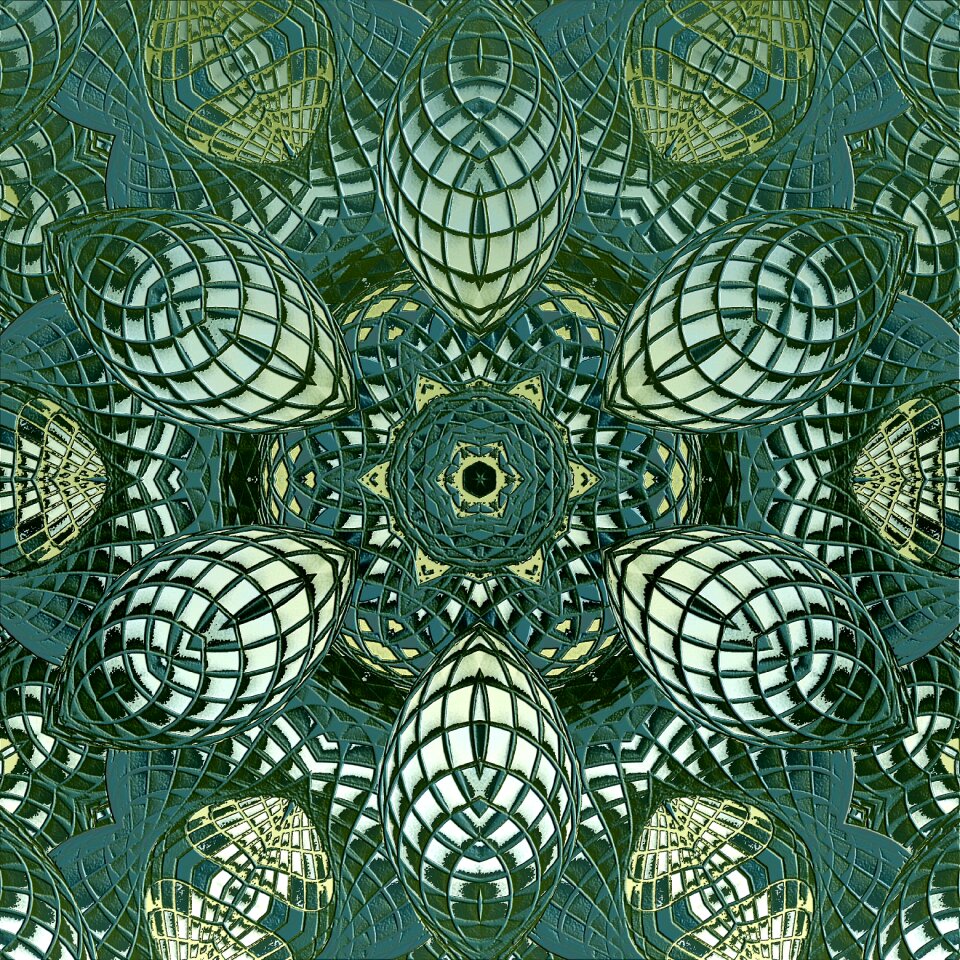 Decorative background structure