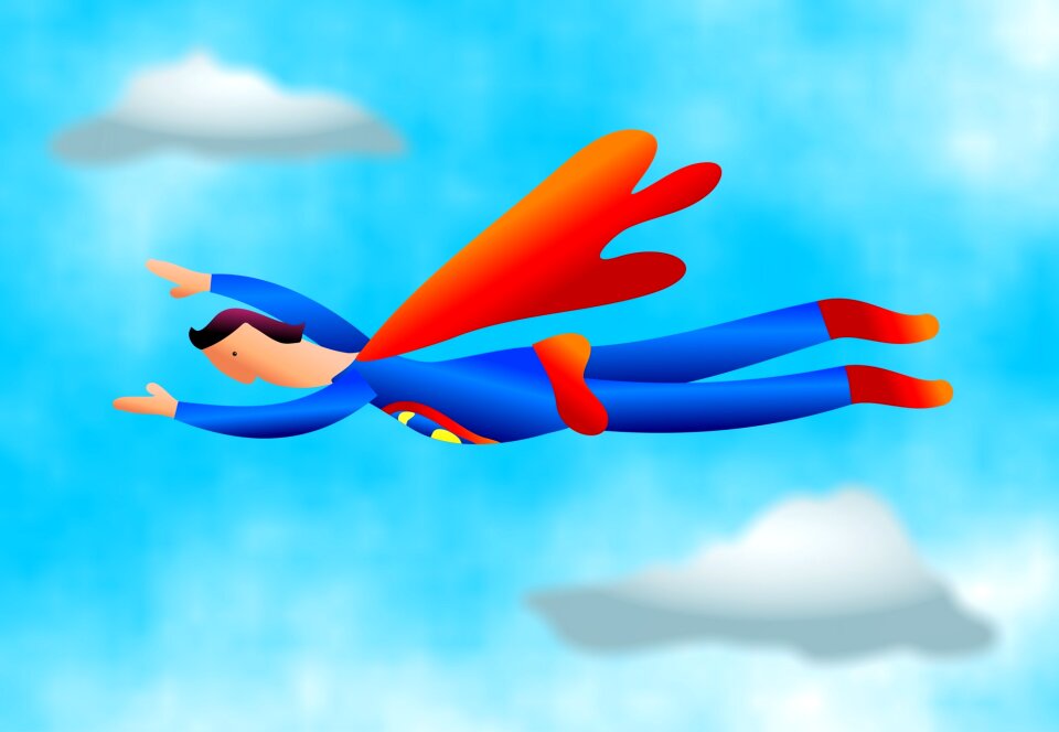 Person superhero hero