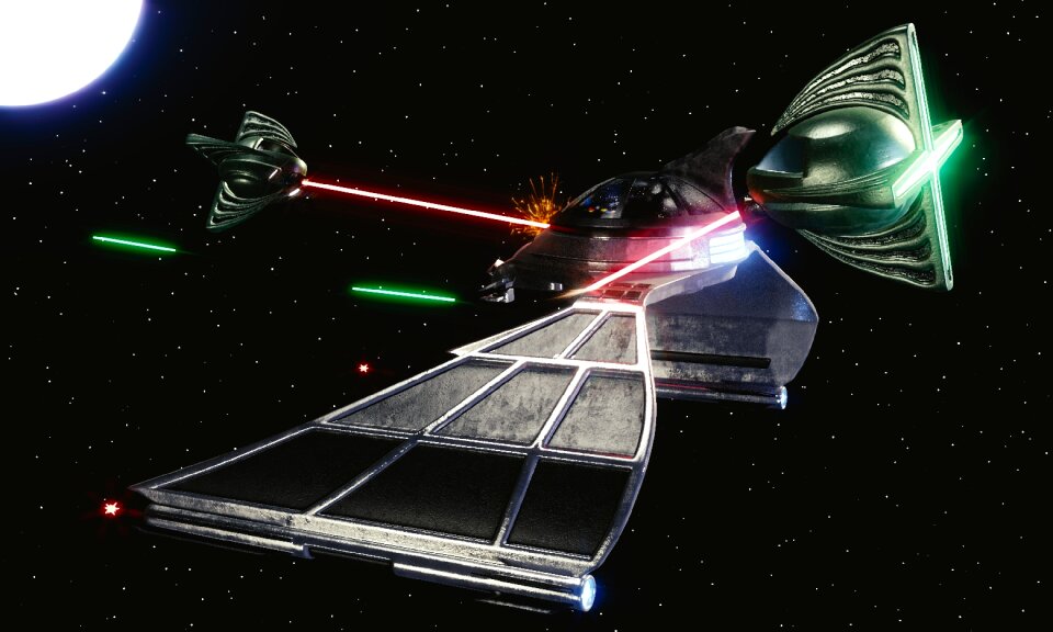 Laser fantasy science fiction