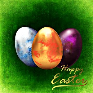 Egg colorful painted