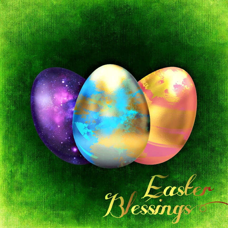 Egg colorful painted