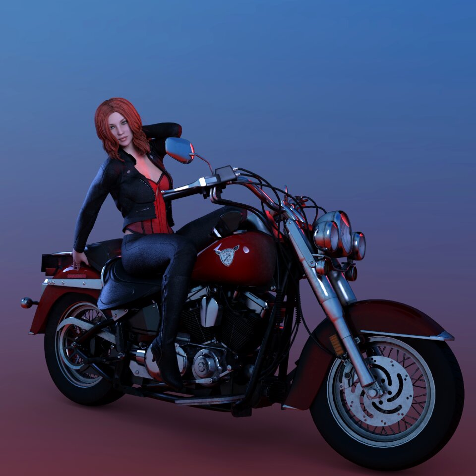 Motorcycle beautiful figure