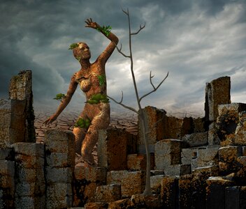 Art sandworld woman