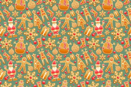 Christmas decorative seamless pattern