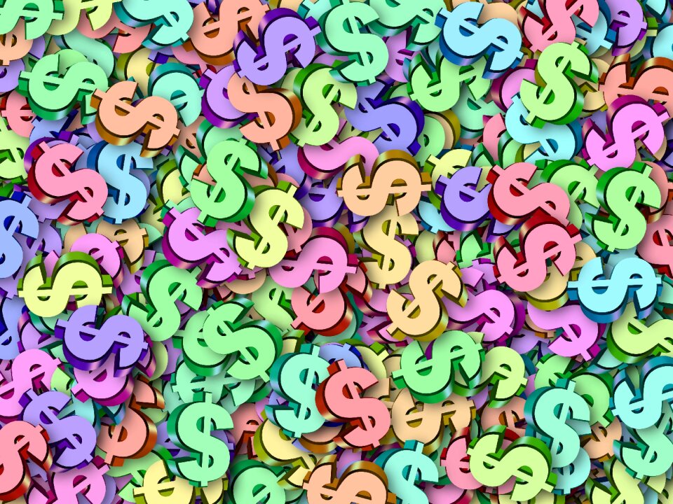 Cash dollar bank