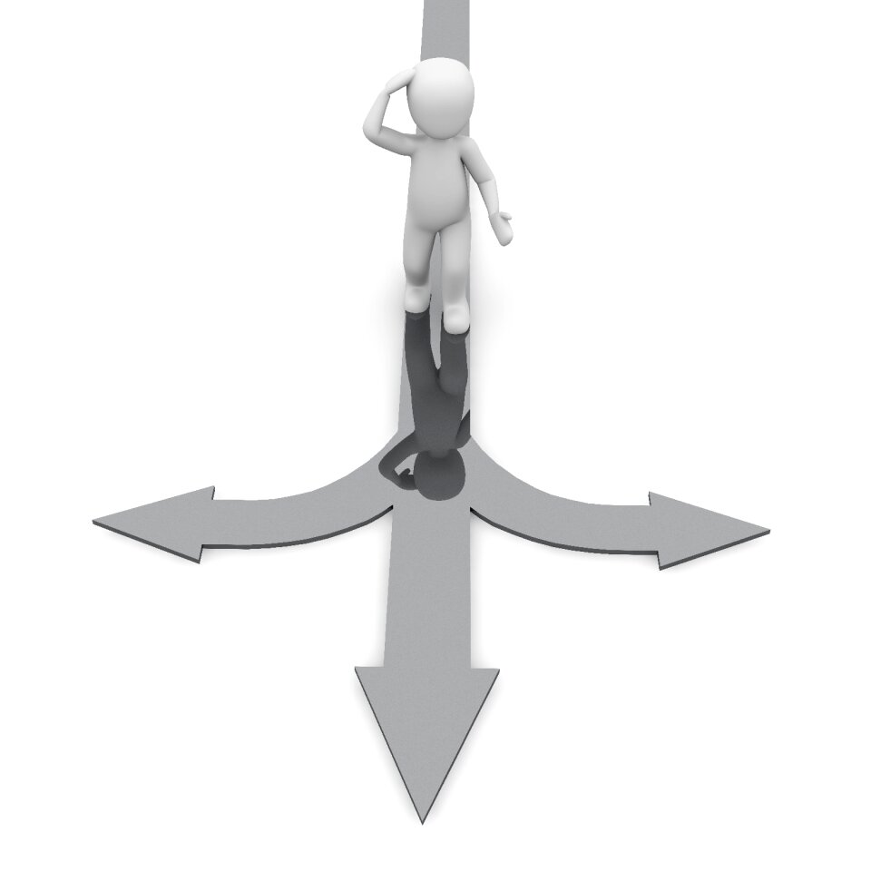 Fork in the road decision Free illustrations