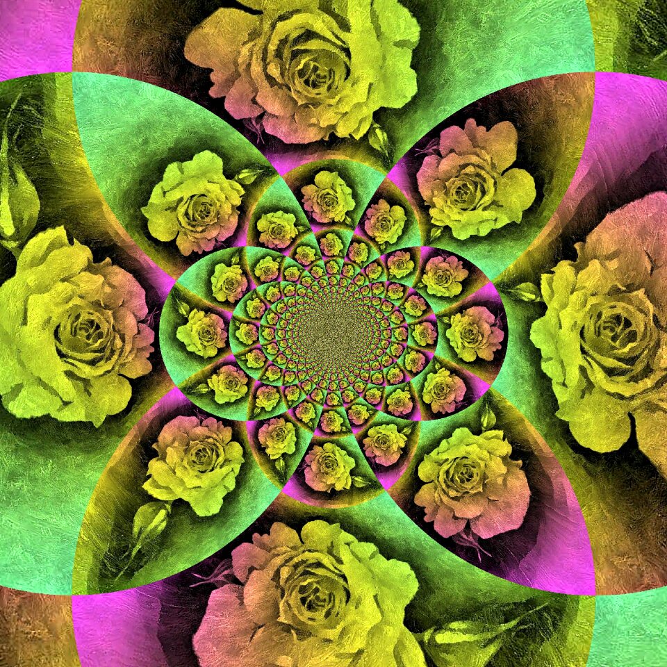 Colorful loud kaleidoscopic