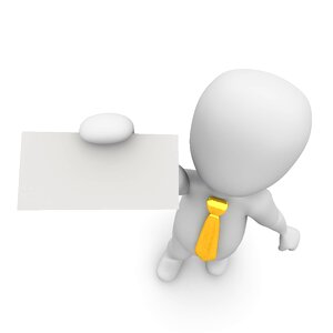 Contact business tie holder
