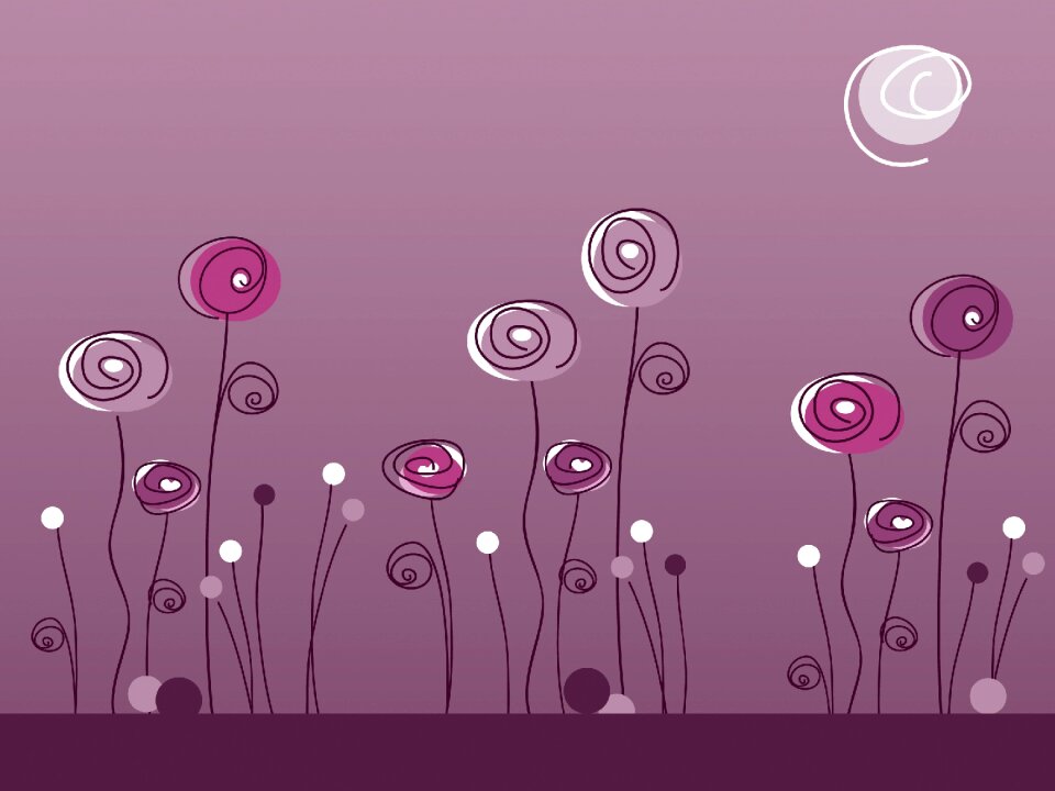 Purple flower violet plant