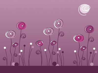 Purple flower violet plant