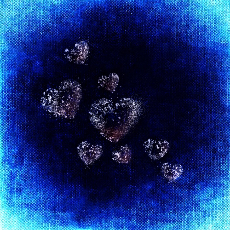 Winter snow heart background image