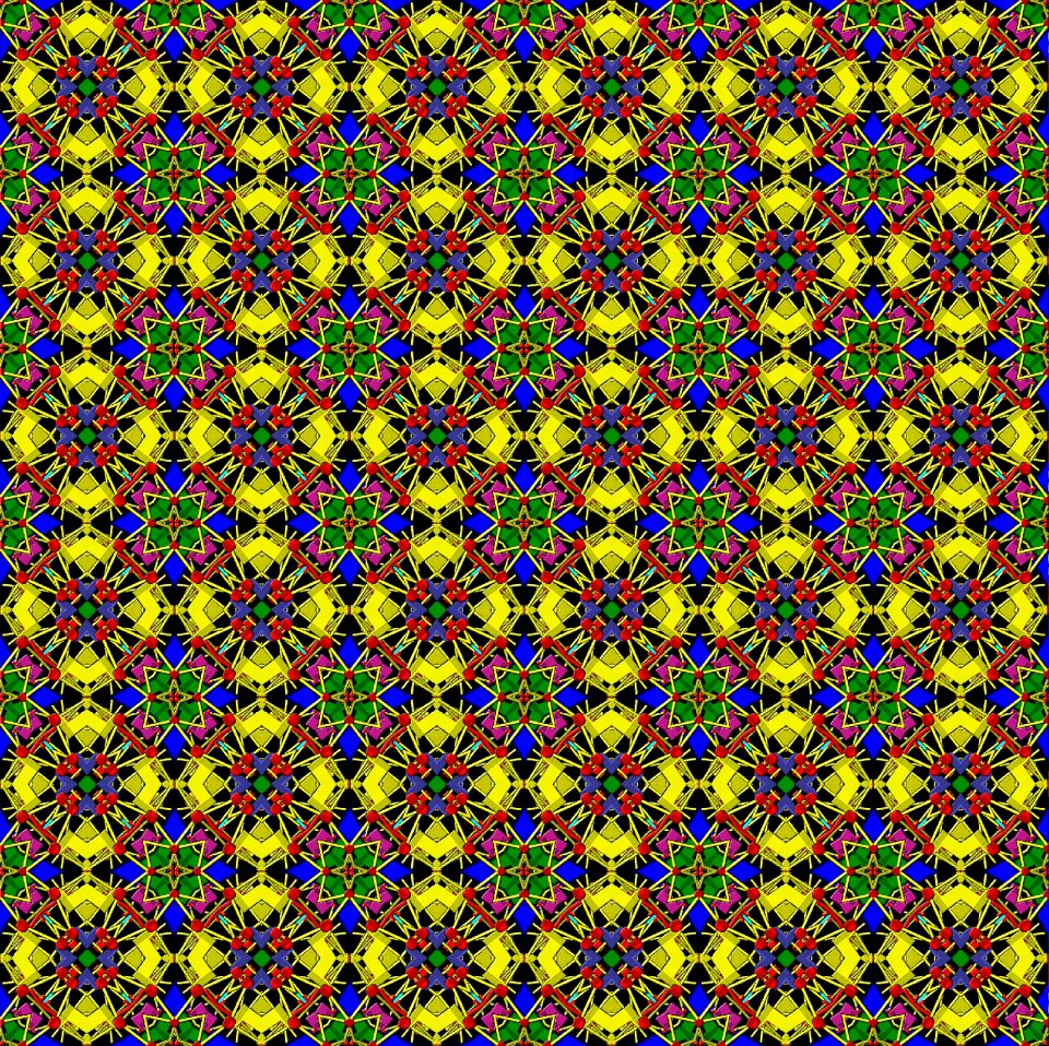 Decorative background structure