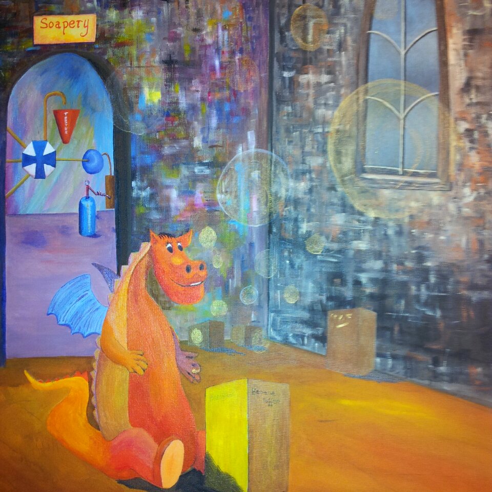 Colorful picture dragon artist