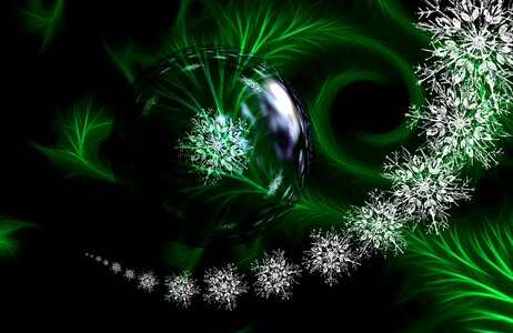 Ice crystal crystal christmas