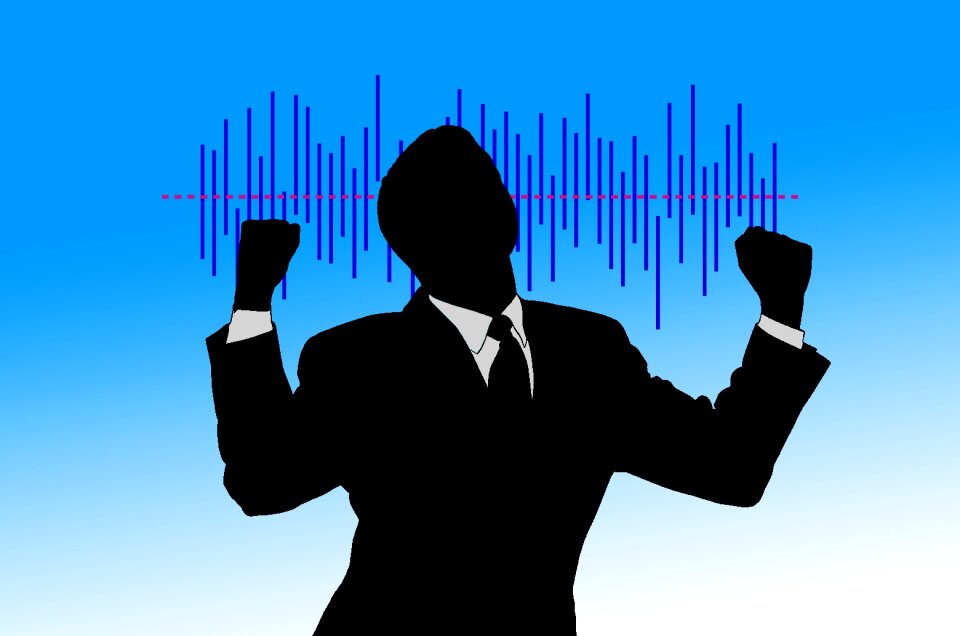 Work success silhouette