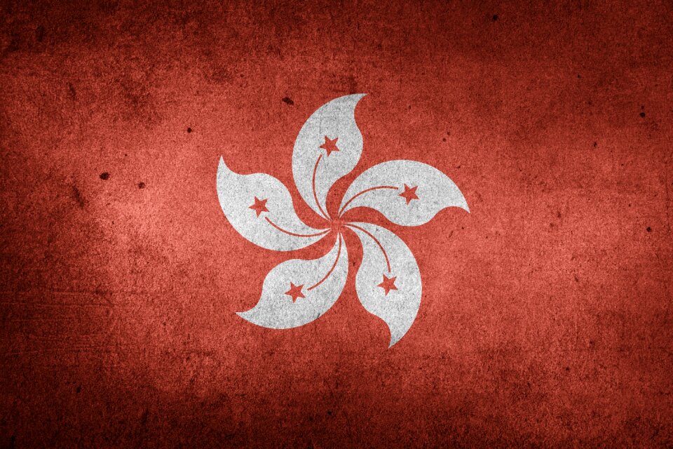 China national flag grunge