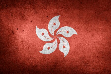 China national flag grunge