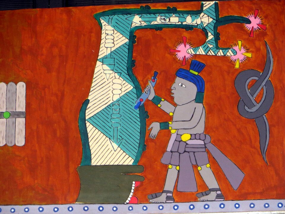 Ethnic aztec decoration
