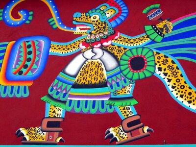 Ethnic aztec decoration