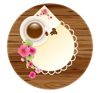 Coffee cup flower