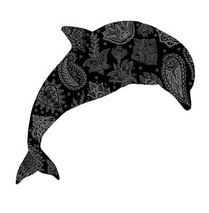 Pattern dolphin dolphin art pretty dolphin