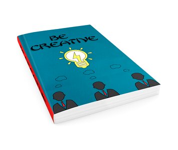 Book cover design mock up Free illustrations