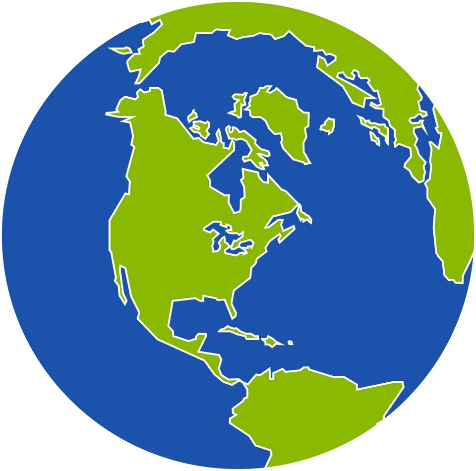 Earth map planet