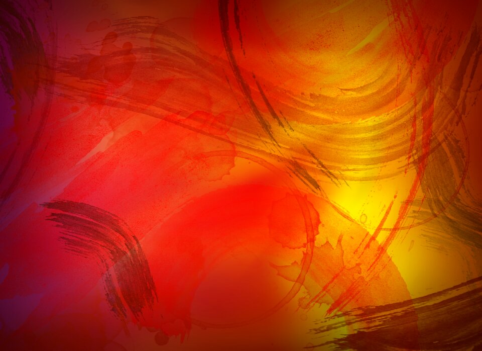 Red yellow fire