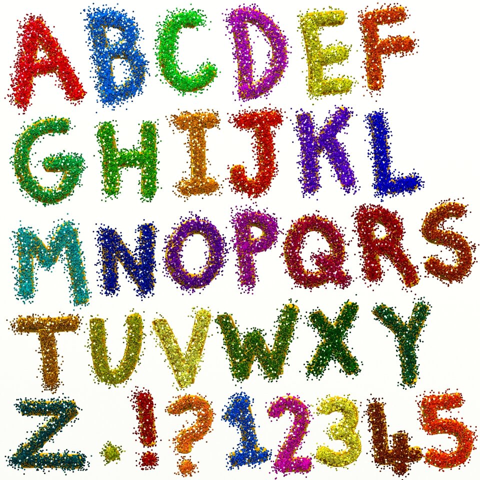 Typography typographic letters