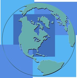 Earth map planet
