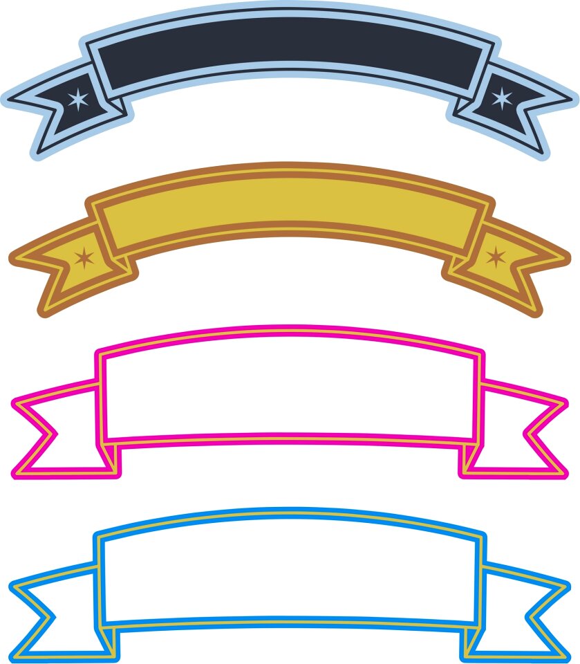 Blank copyspace design elements