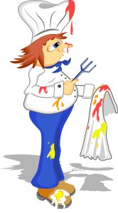 Male chef cartoon