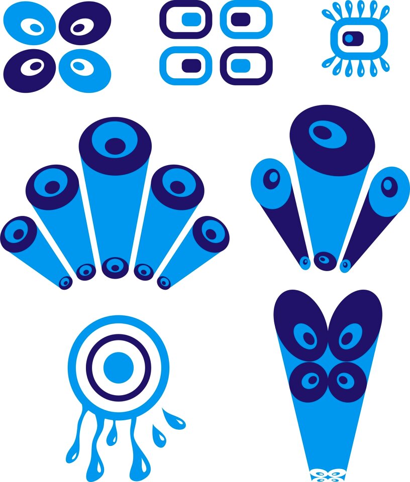 Retro abstract set