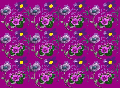 Seamless petals bloom
