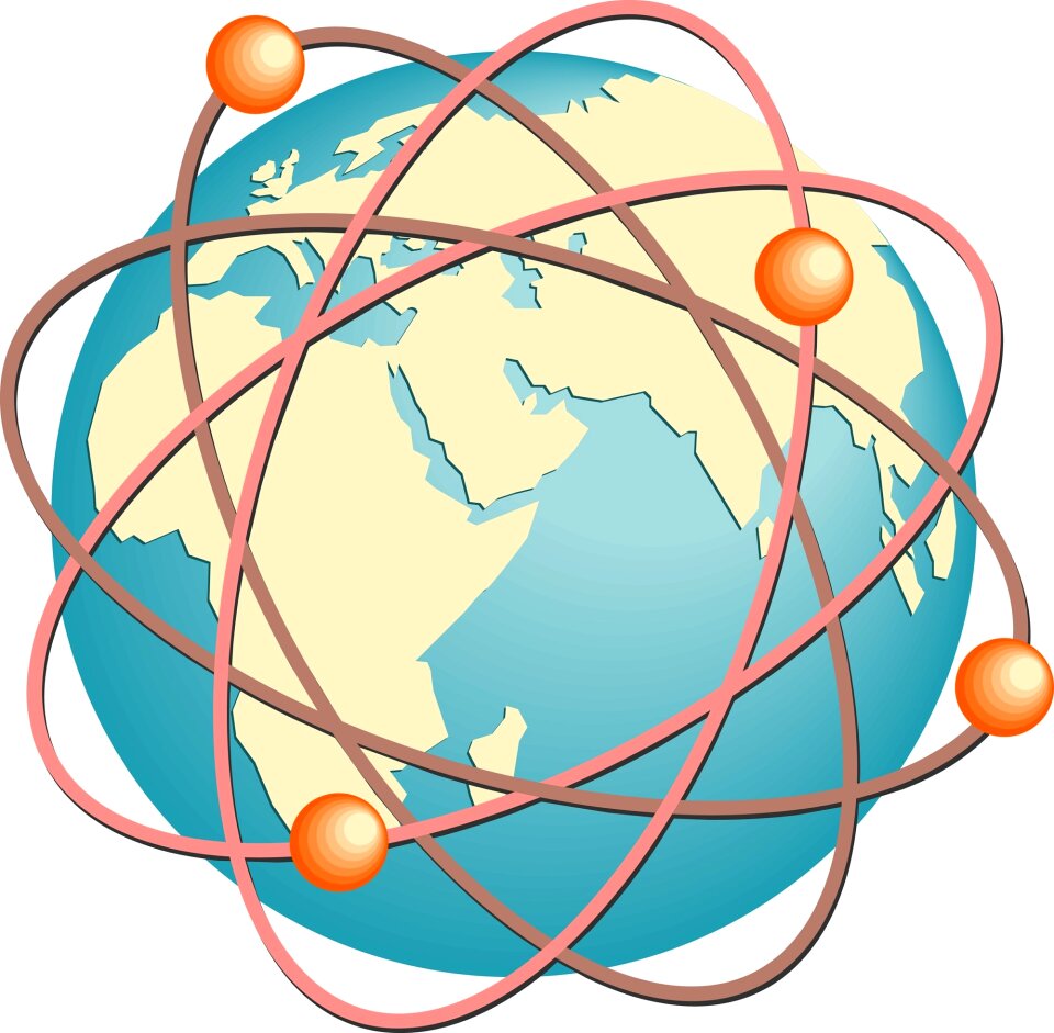 Earth map planet