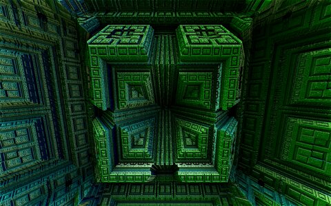 Cube architecture 3d