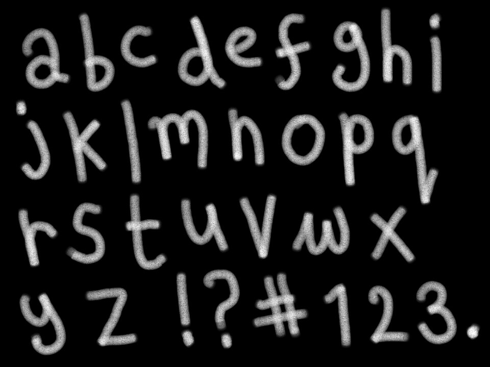 Typography typographic alphabet