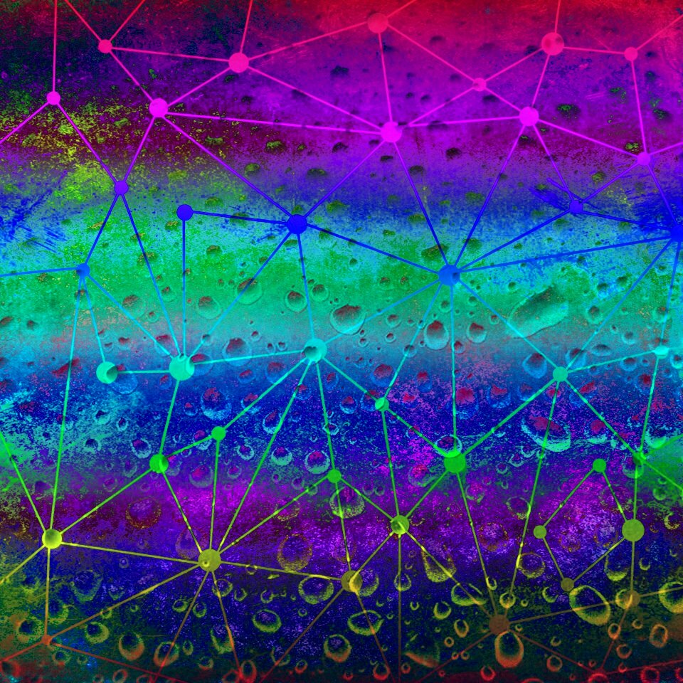 Structure modern colorful