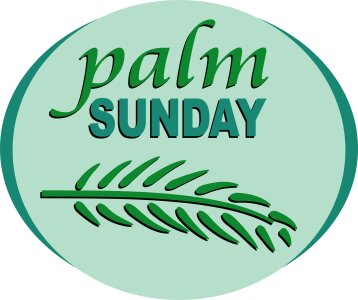 Religious faith palm sunday
