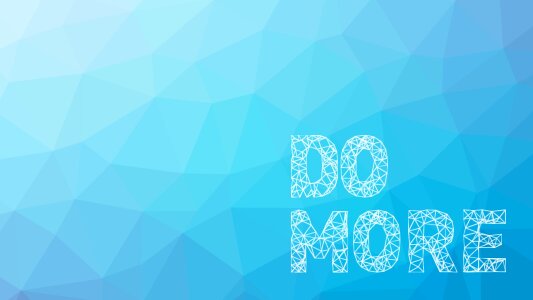 Blue modern saying