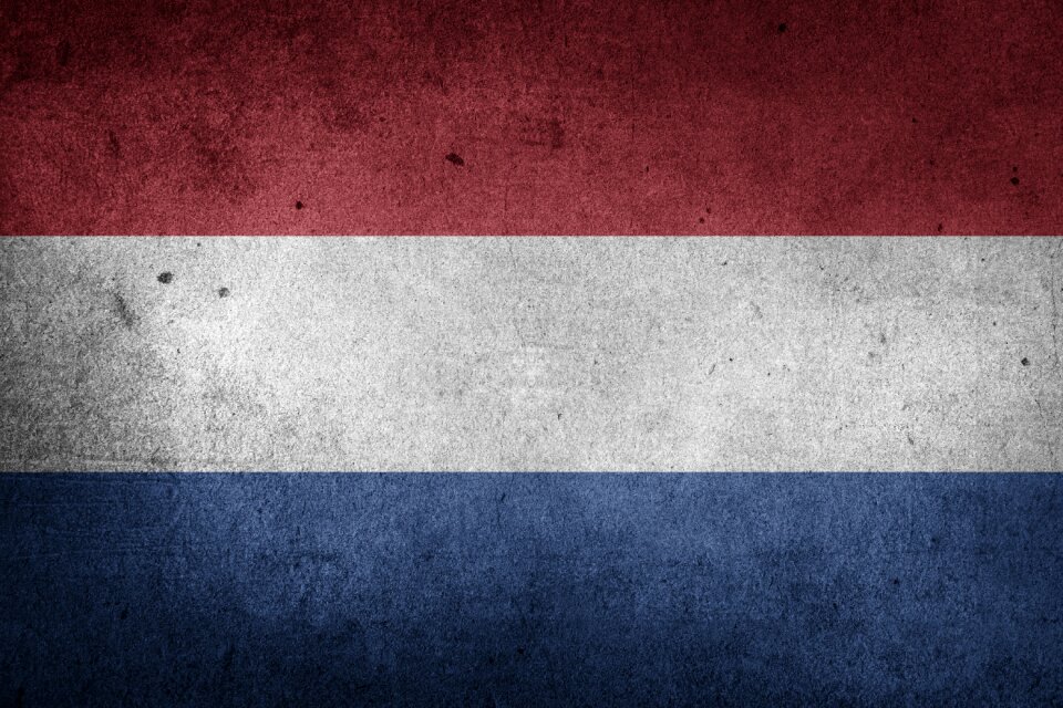 Holland national flag grunge