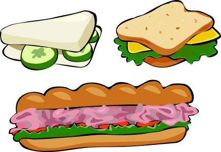 Bread cucumber cheese